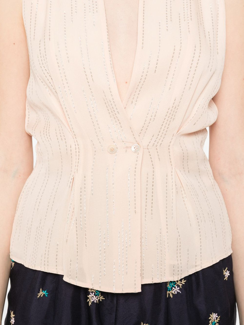 sleeveless draped top 5