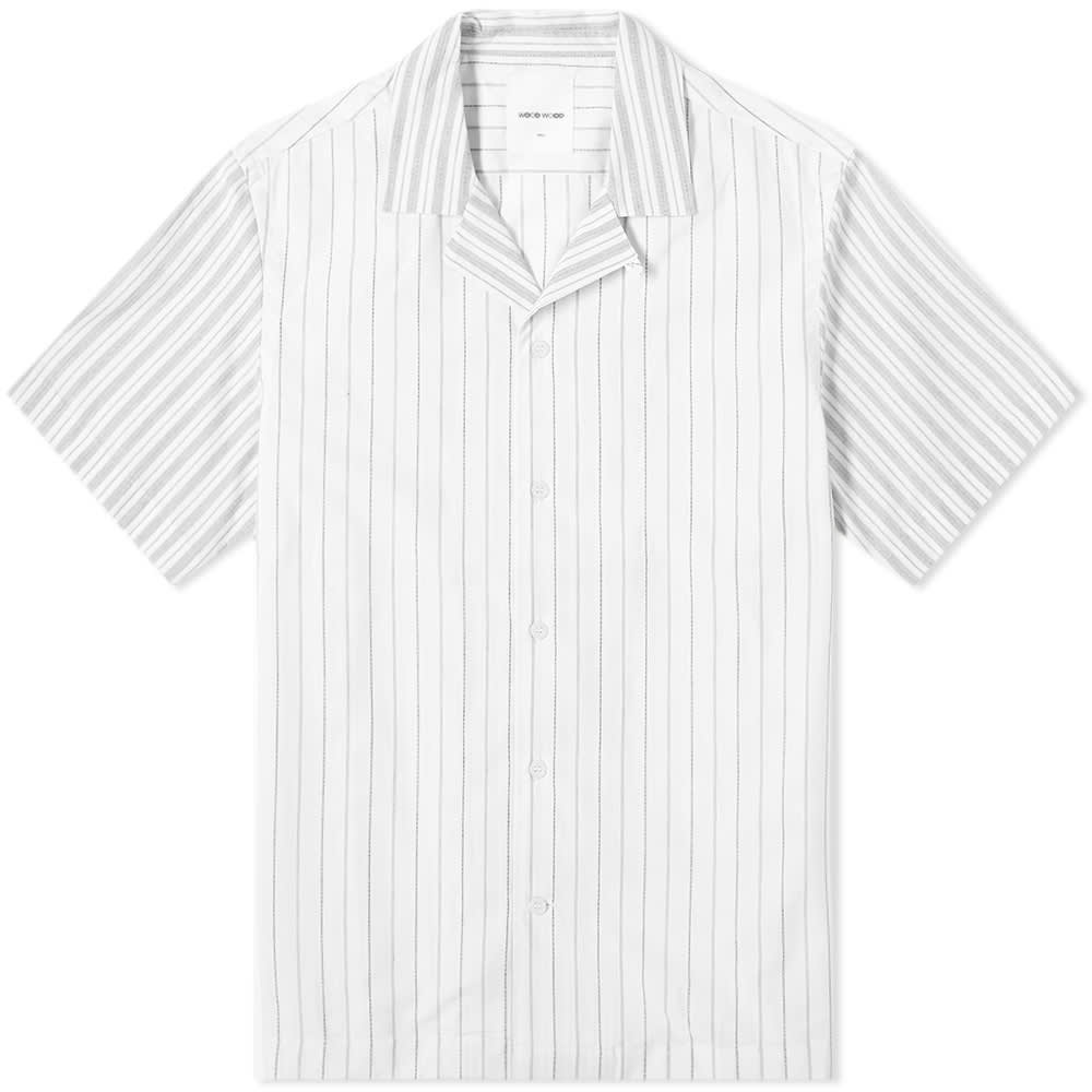 Wood Wood Brandon Stripe Vacation Shirt - 1