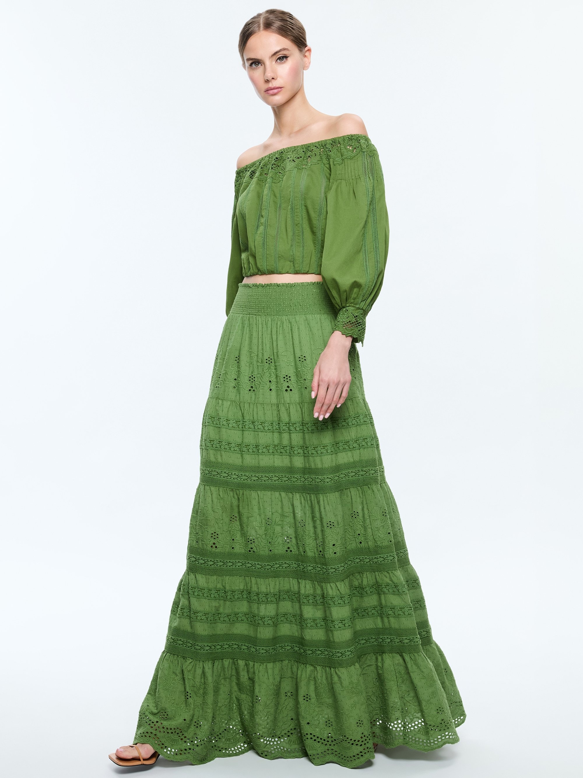 AISHA TIERED MAXI SKIRT - 6