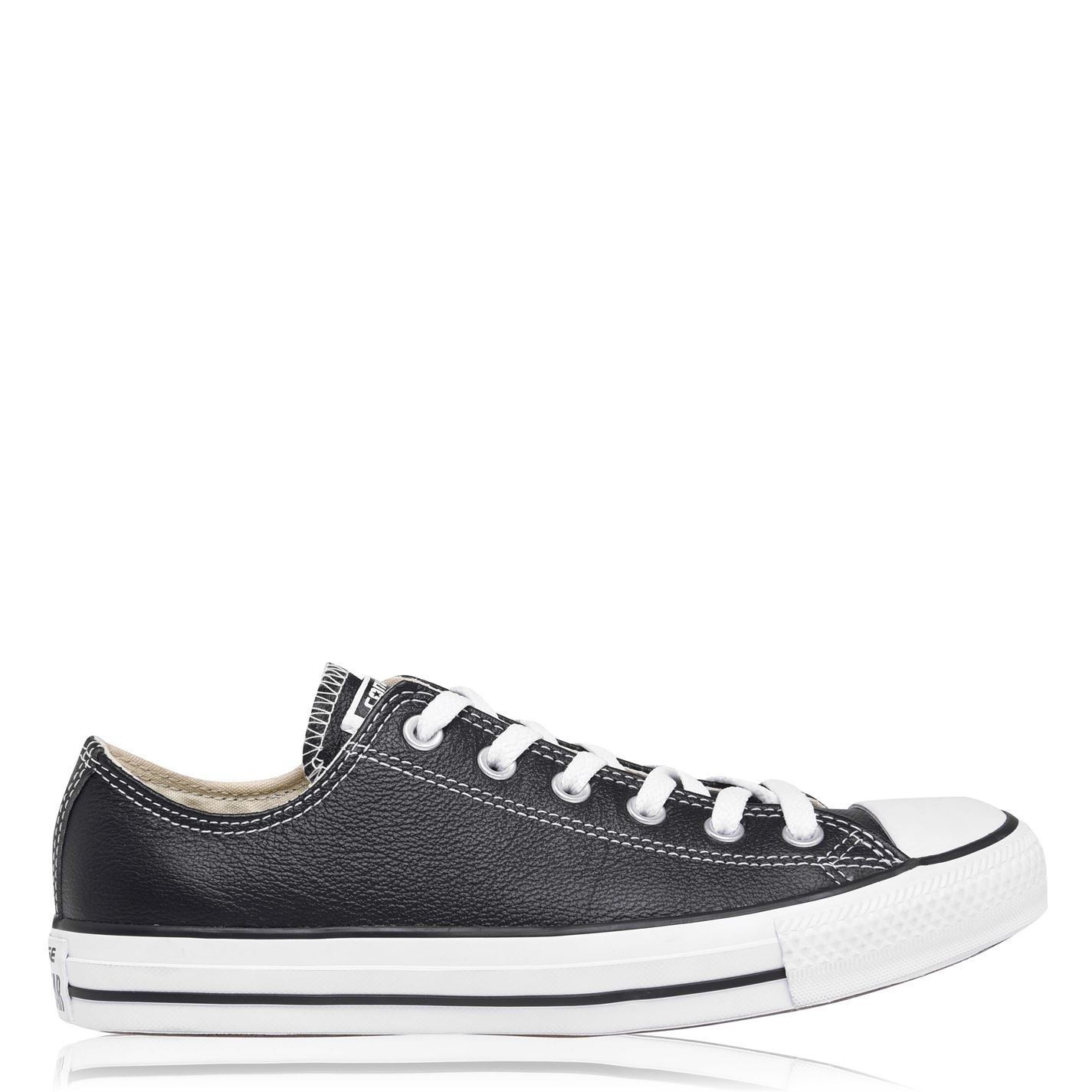 STAR LEATHER LOW TRAINERS - 1