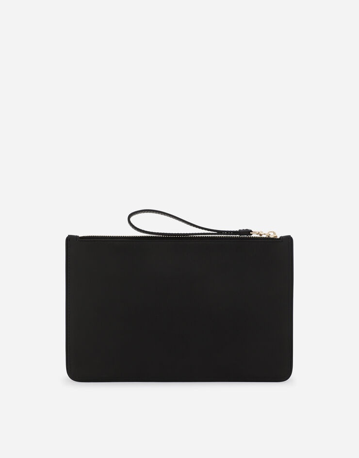 Calfskin clutch with DG logo - 3