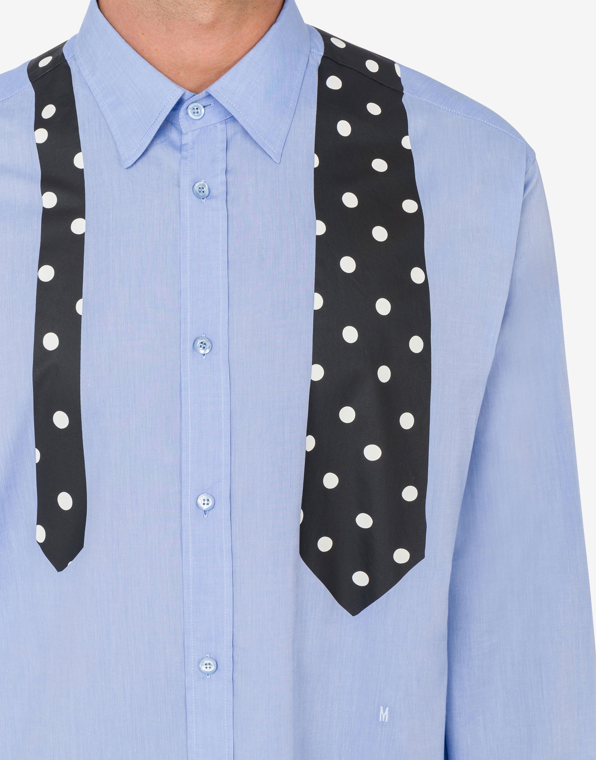 COTTON MUSLIN SHIRT TIE PRINT - 3