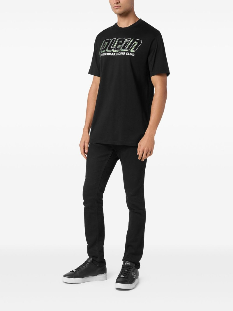 PHILIPP PLEIN Strass Racing Club 티셔츠 outlook