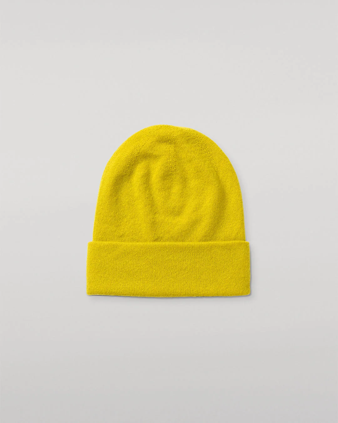 Braemar Yellow Cashmere Beanie - 1