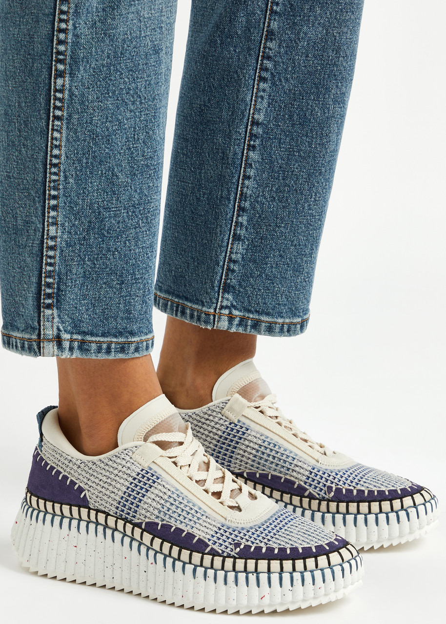 Nama panelled recycled mesh sneakers - 5