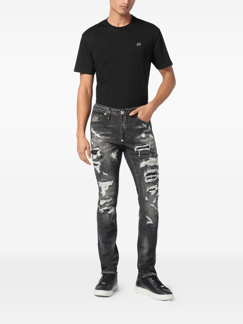distressed-effect jeans - 2