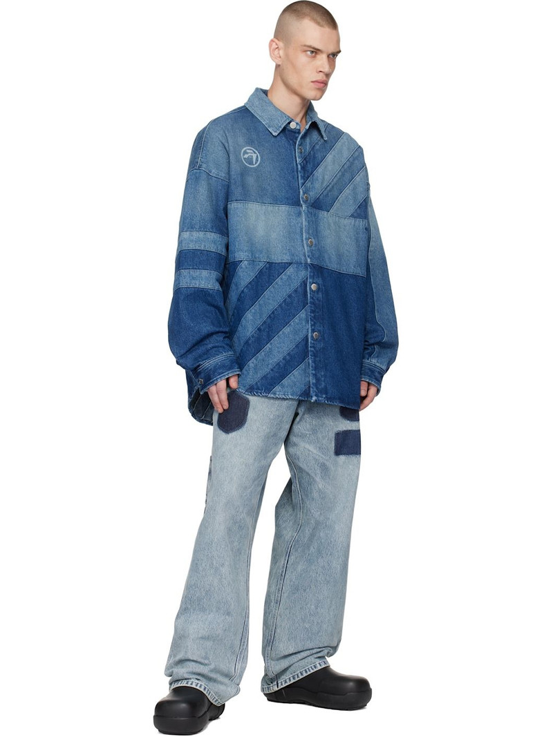 Ambush Indigo Patchwork Denim Shirt outlook