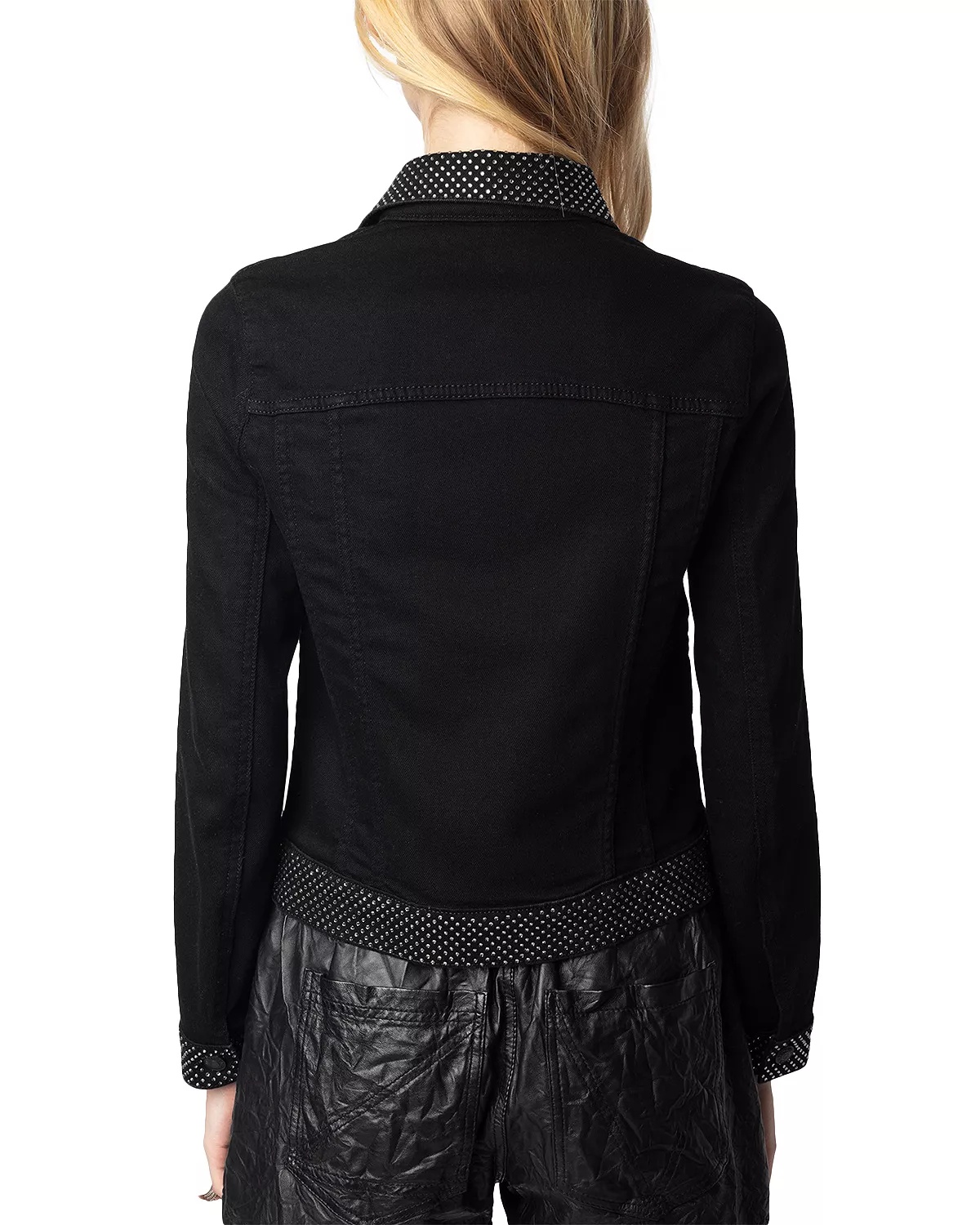 Kioky Rhinestone Denim Shirt - 3