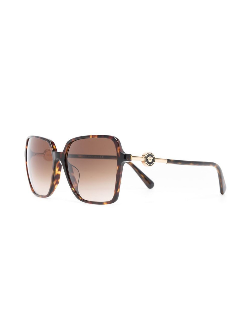 VERSACE Medusa-embellished square sunglasses outlook