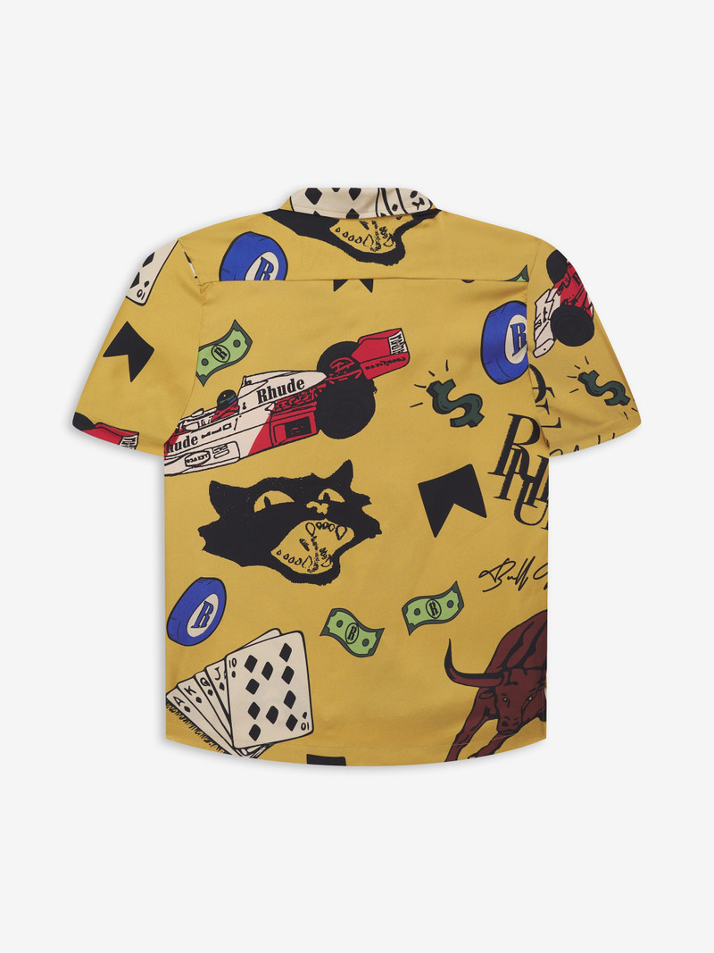 Rhude SILK DOODLE SS BUTTON UP outlook