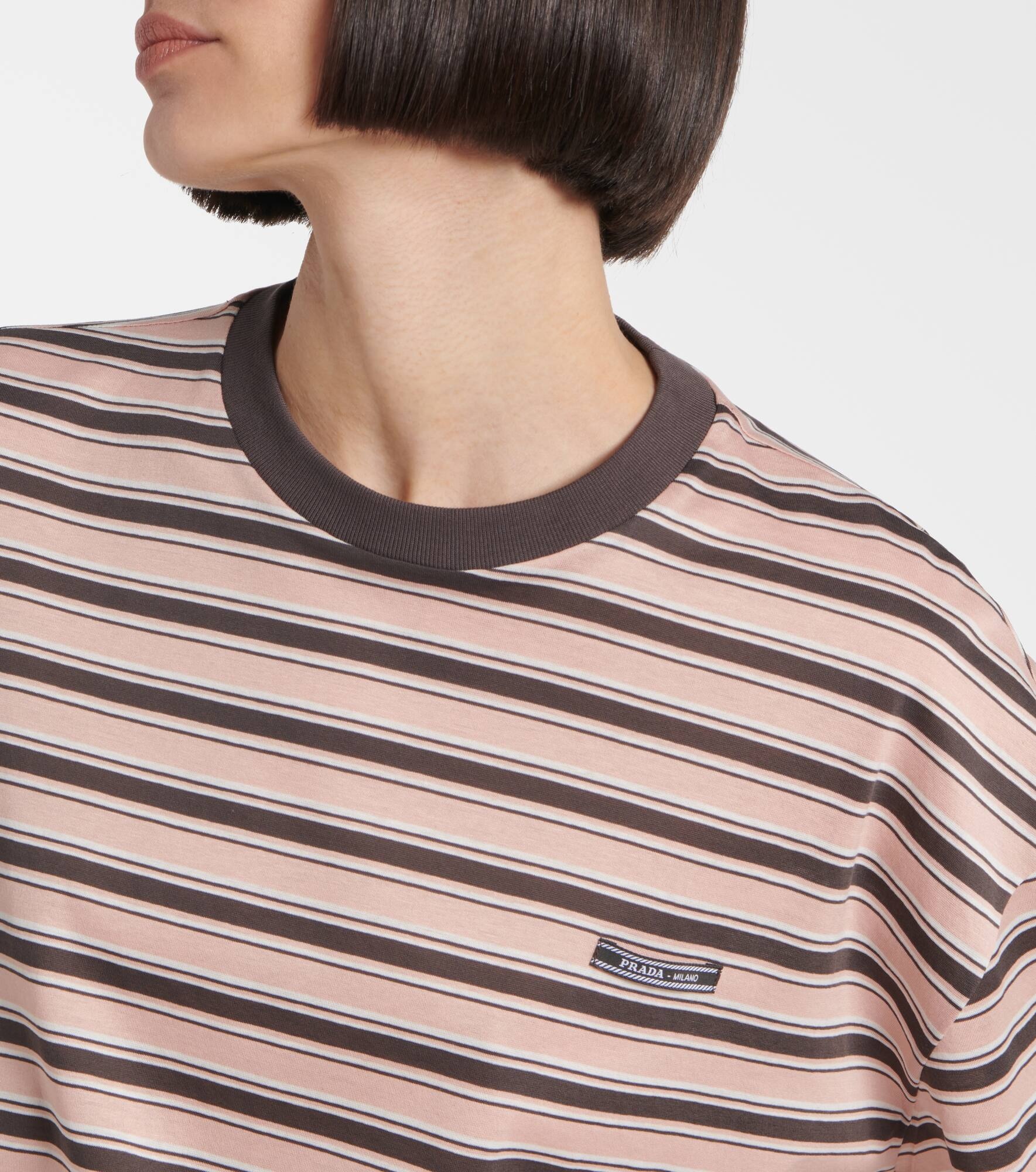 Stripped cotton T-shirt - 4