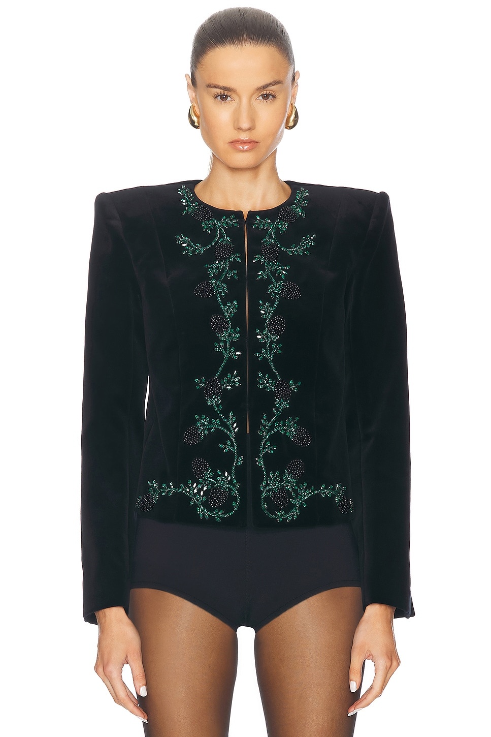 Side To Side Embroidered Mure Jacket - 2