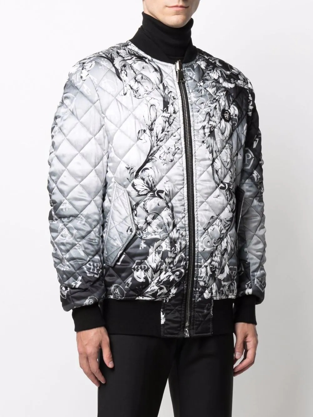 New Baroque quilted bomber jacket - 3