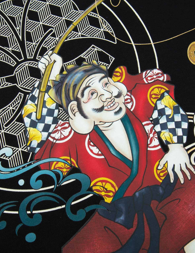 FISHERMAN GODHEAD PRINT HOODED SWEATSHIRT 7