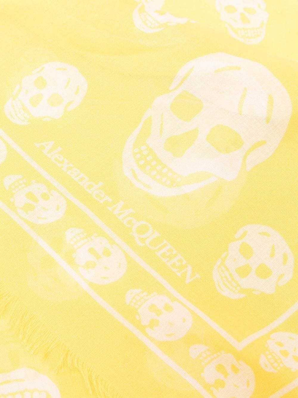 skull-print scarf - 3