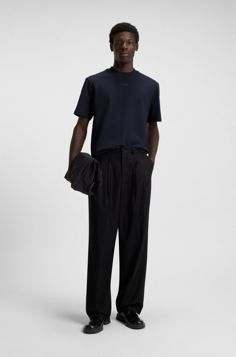 HUGO LOGO-PRINT T-SHIRT IN COTTON JERSEY outlook