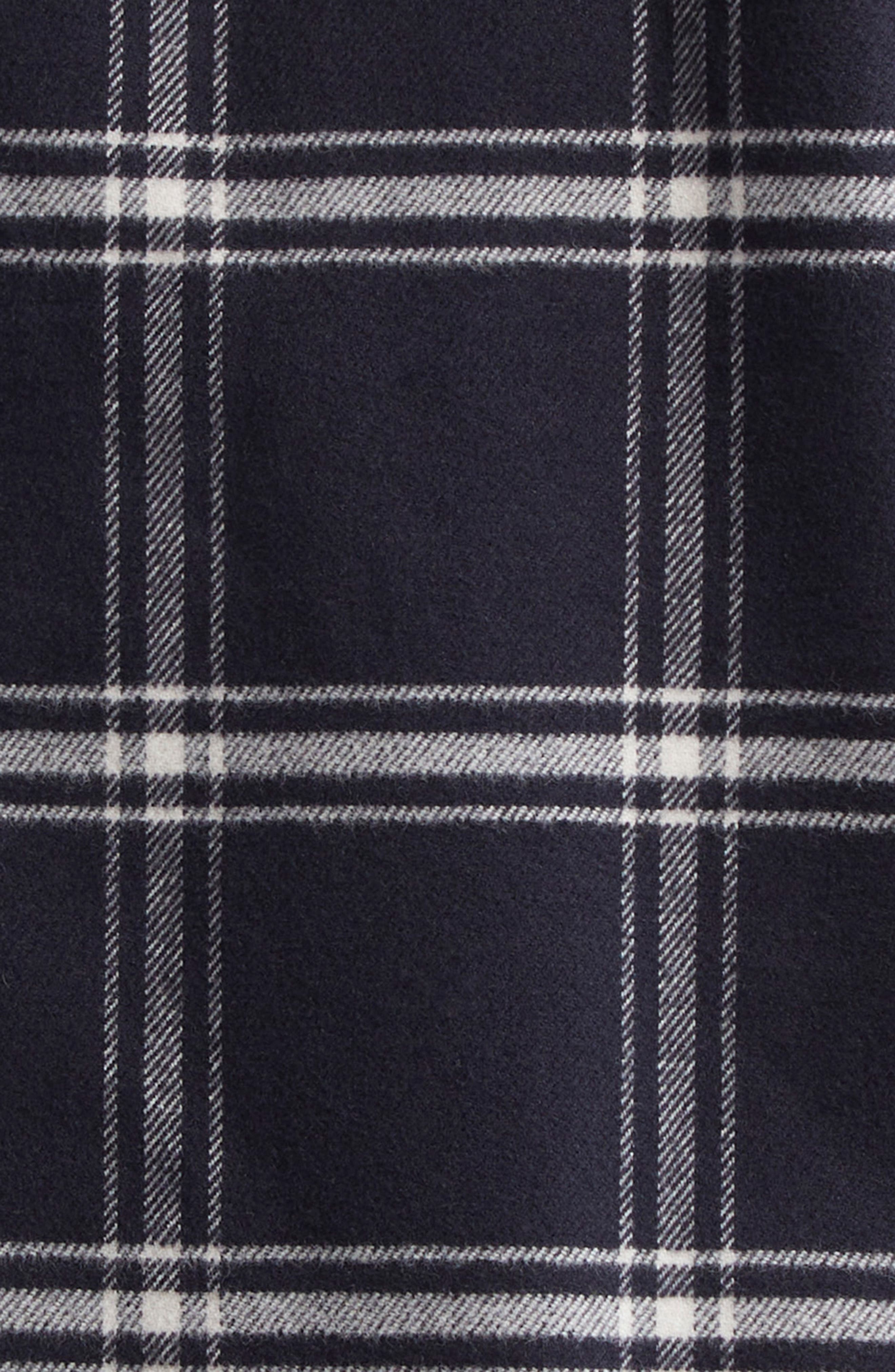 McQueen Harness Plaid Cotton Flannel Button-Up Shirt in Black-Ivory at Nordstrom - 7