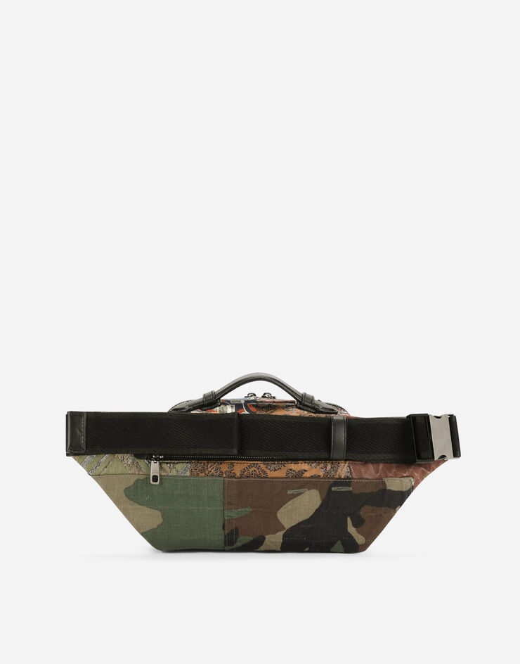 Camouflage patchwork belt bag - 4