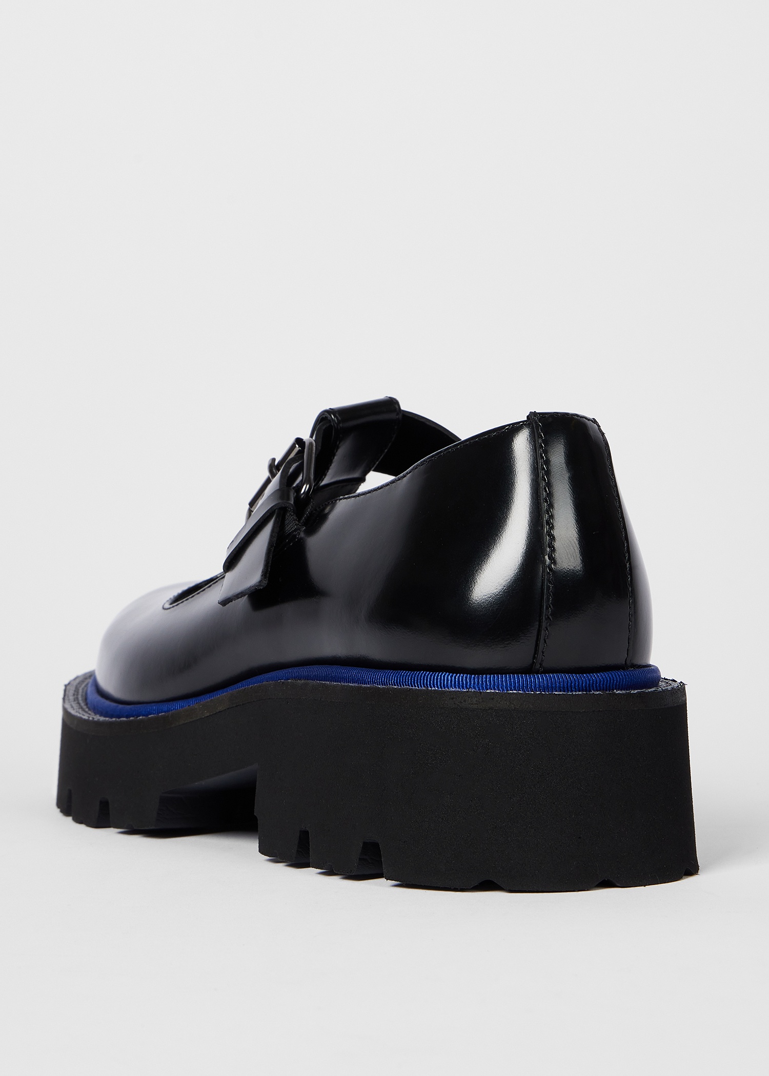 Women's Black High Shine 'Osaka' Chunky Mary Janes - 5