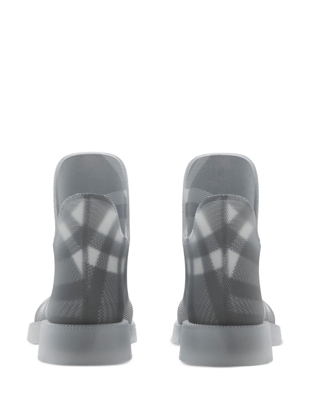 Marsh Vintage-check mesh boots - 3