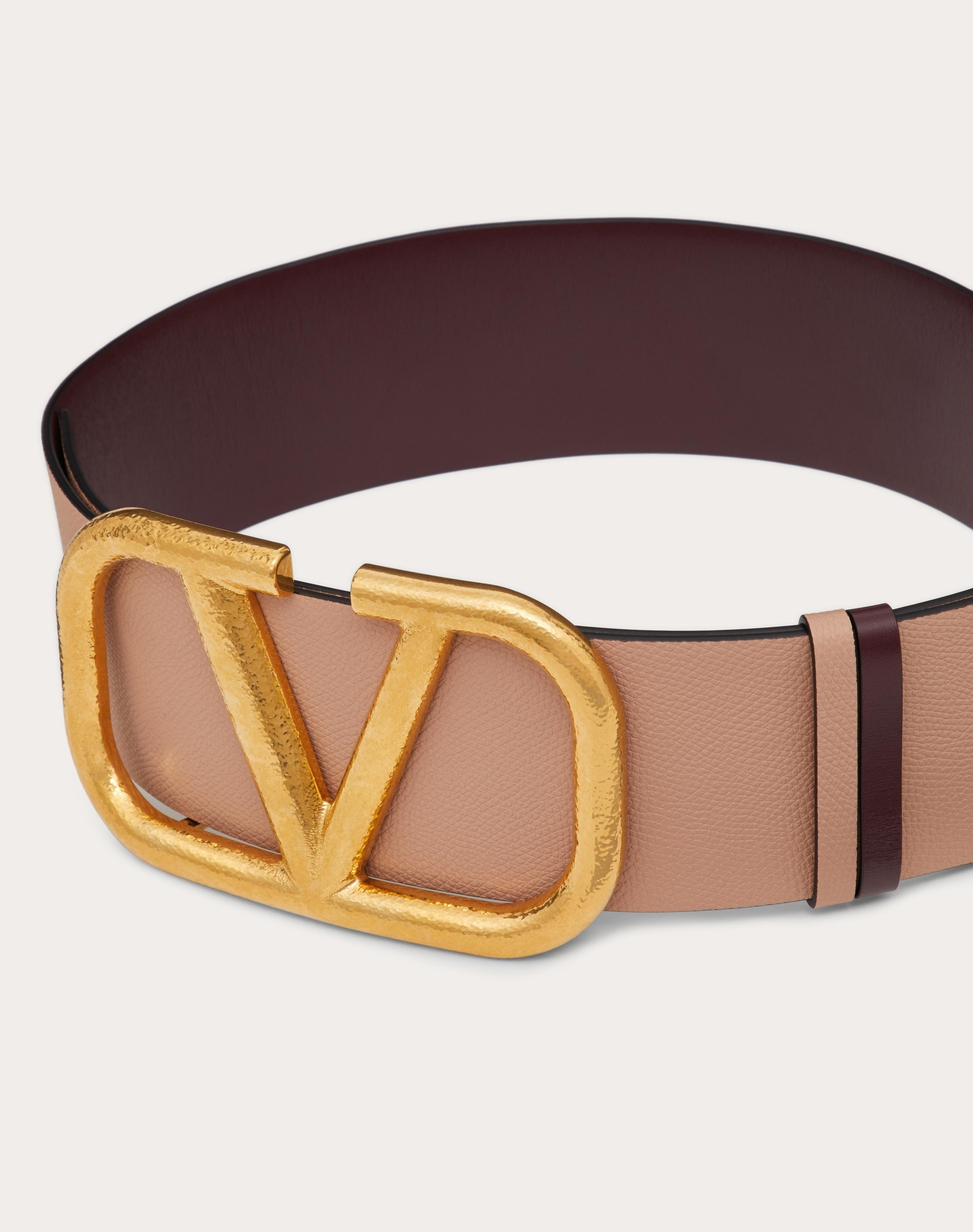 REVERSIBLE VLOGO SIGNATURE BELT IN GRAINY CALFSKIN 70MM - 4
