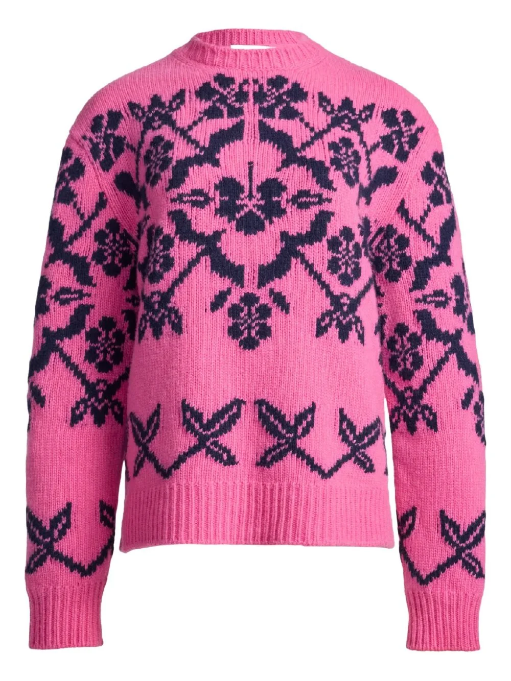 Georgia patterned-intarsia jumper - 1