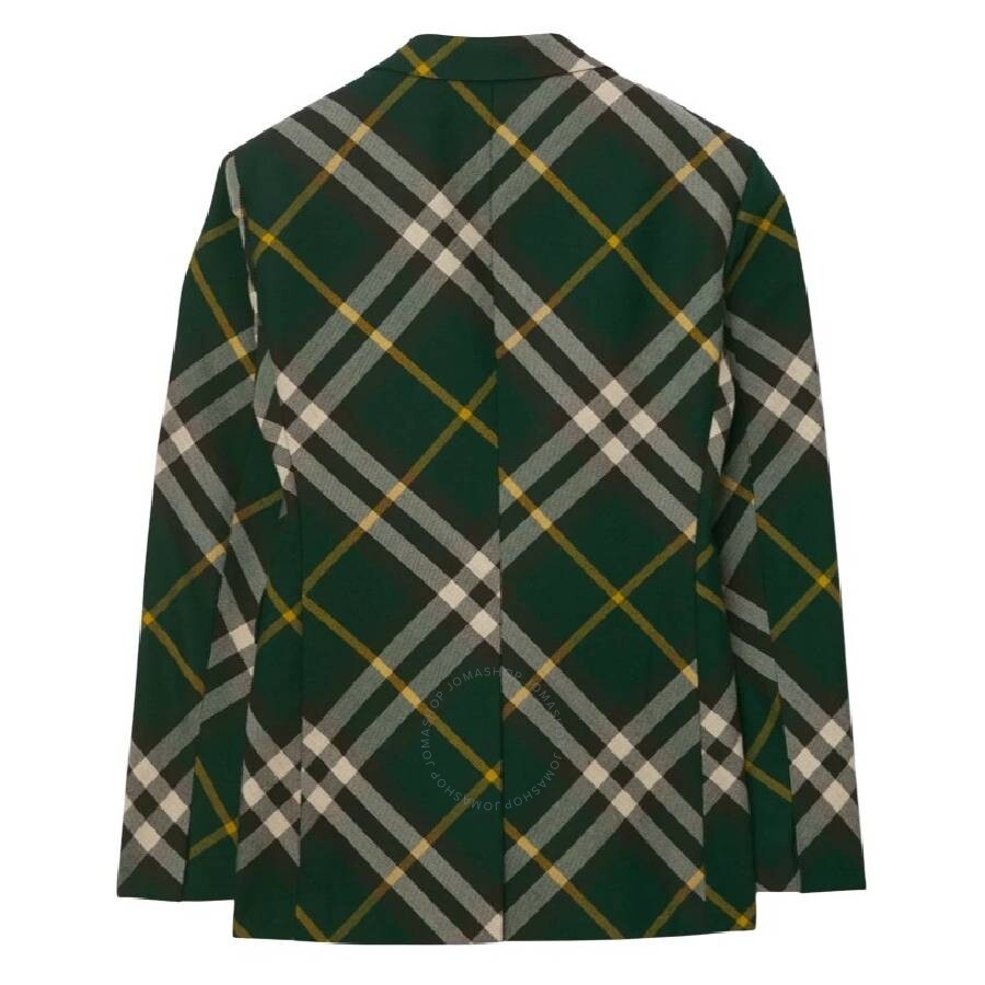 Burberry Tailored Check Pattern Wool Blazer - 2