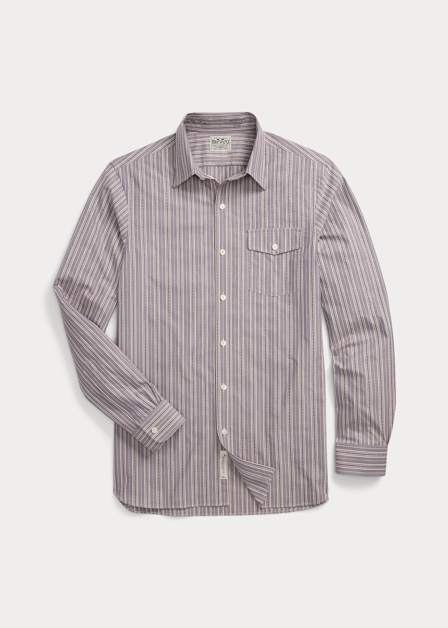 Slim Fit Striped Dobby Shirt - 6