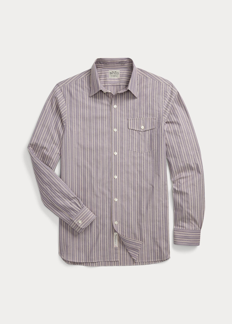 Slim Fit Striped Dobby Shirt 6