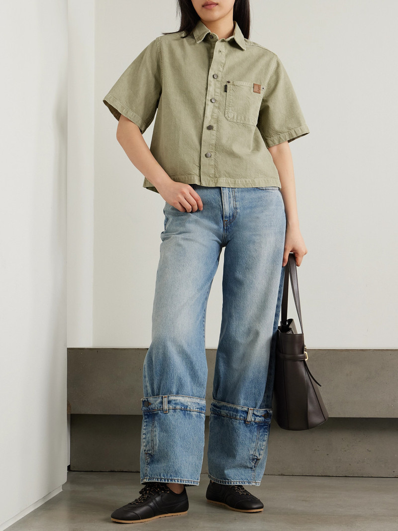 HAIKURE Olive Denim Shirt outlook
