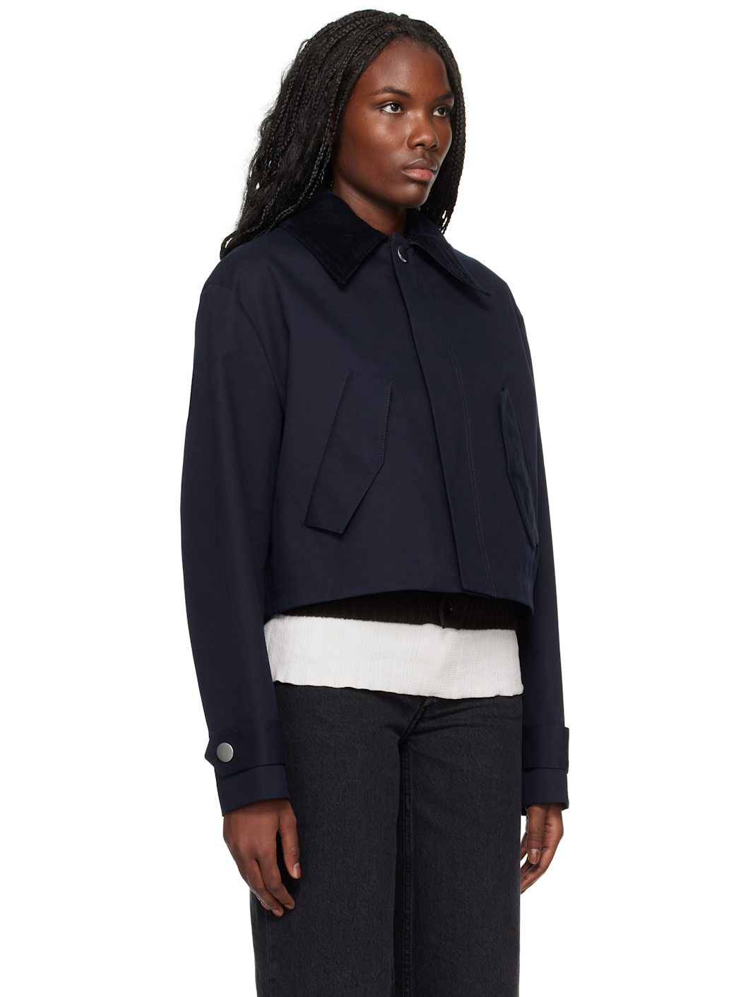 Navy Short Jacket - 2