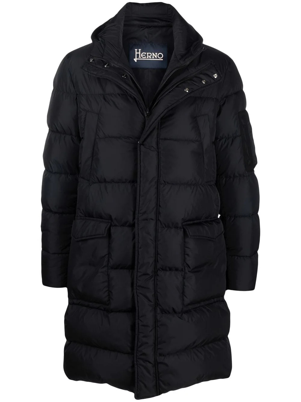 quilted down coat - 1