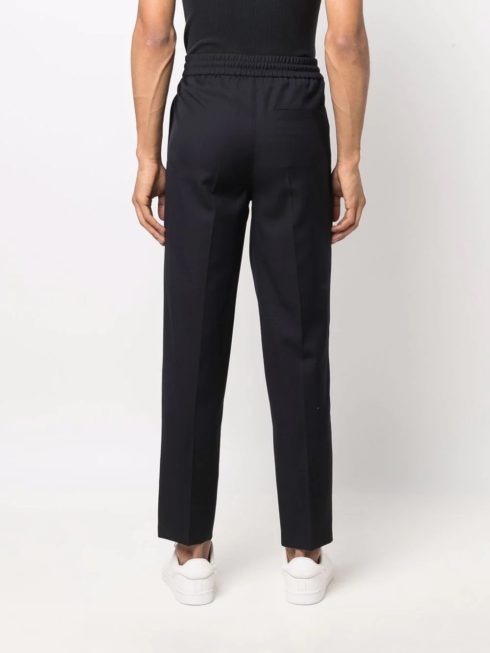 straight-leg wool trousers - 4