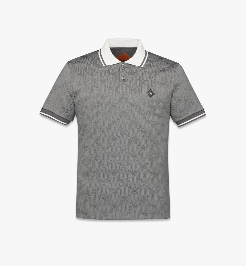 Piqué Polo in Lauretos Jacquard 1
