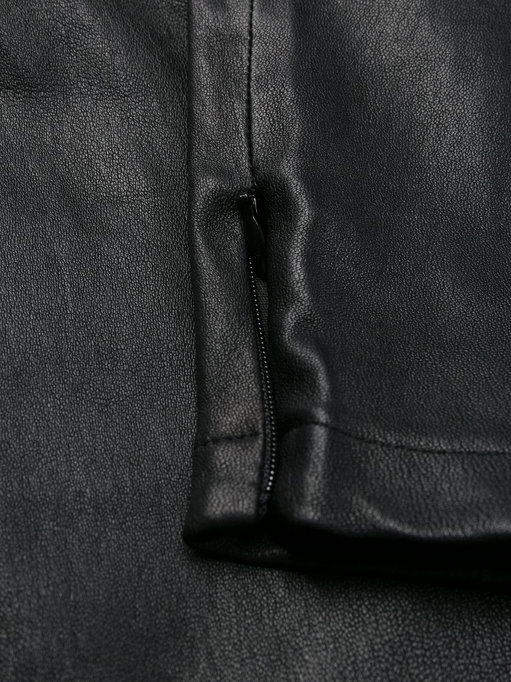 slim fit leather trousers - 7