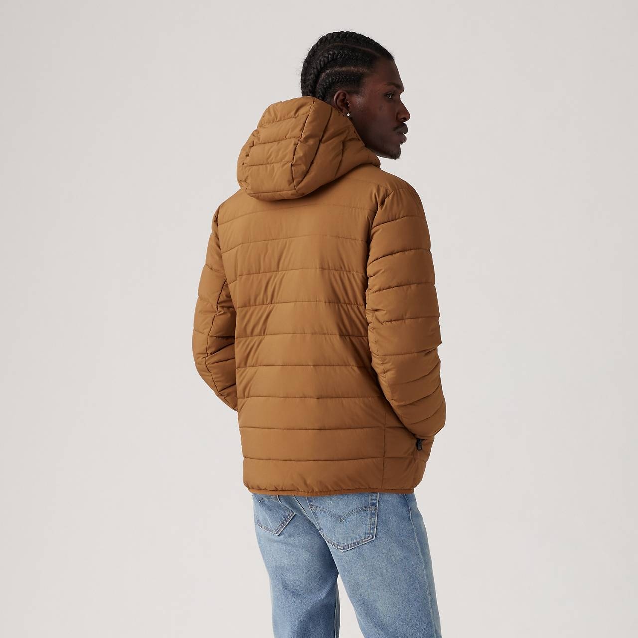 HOODED 2 CHEST POCKET PUFFER JACKET - 3