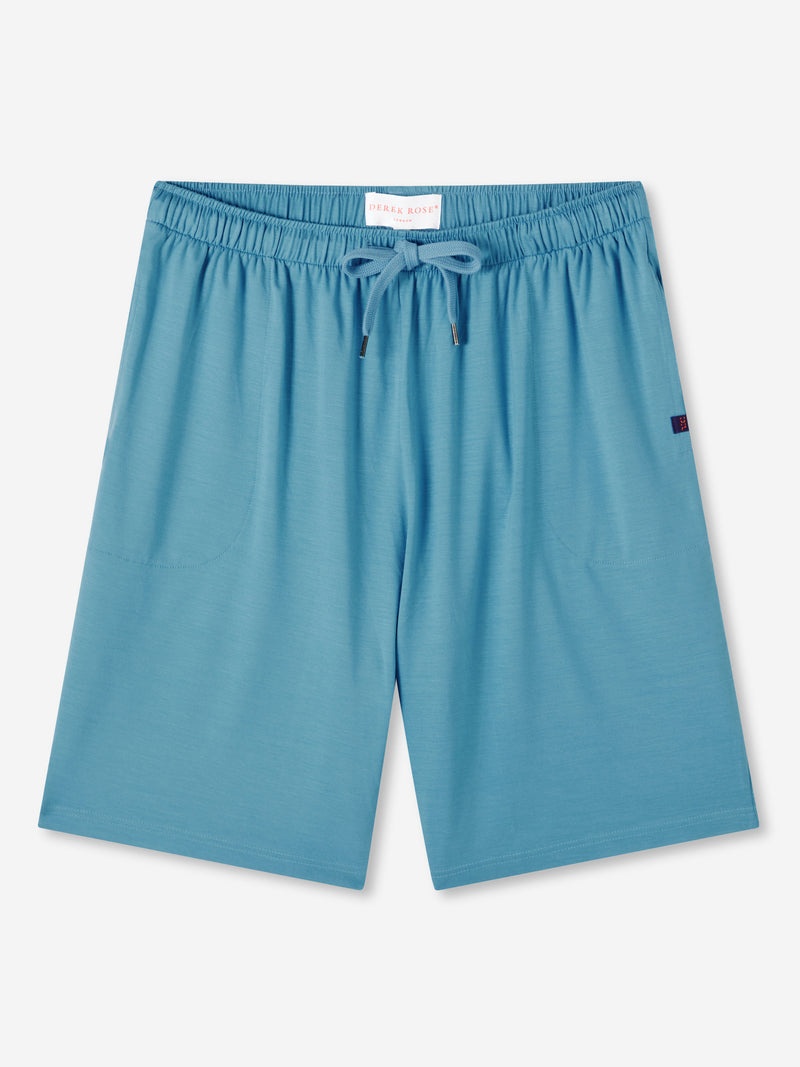 Men's Lounge Shorts Basel Micro Modal Stretch Harbour Blue - 1