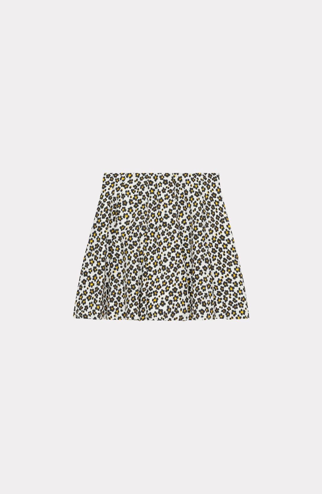 'Hana Leopard' flared miniskirt - 1