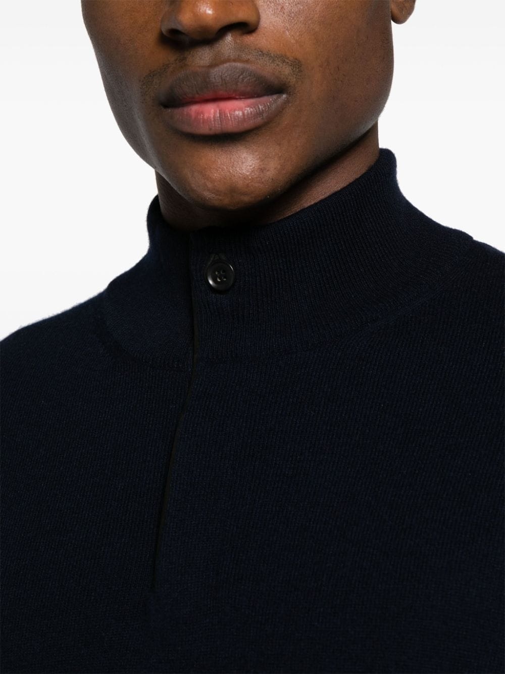 half-zip cashmere jumper - 5