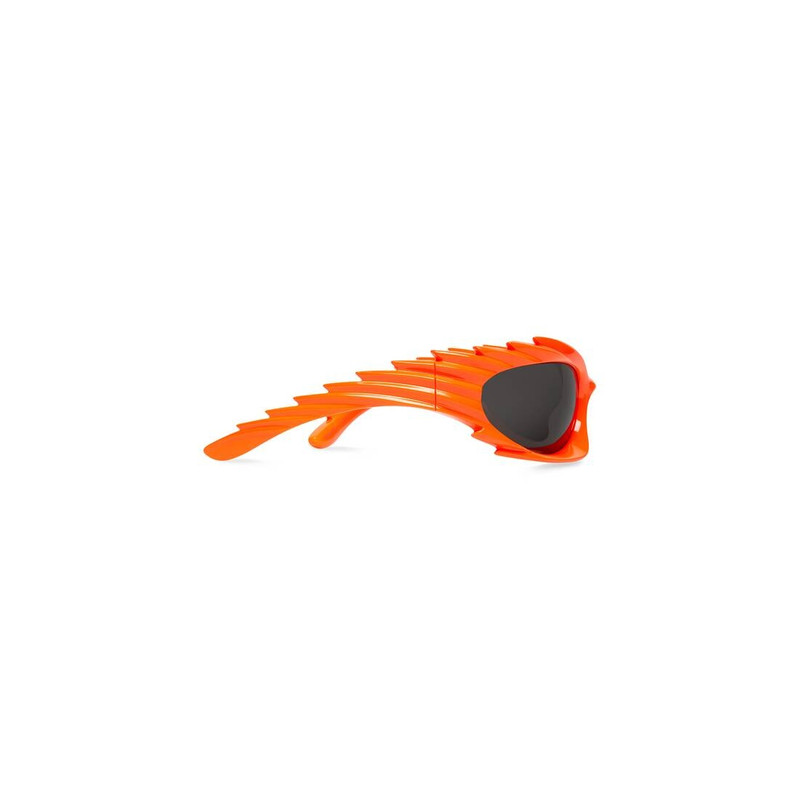 Spike Rectangle Sunglasses in Fluo Orange 4