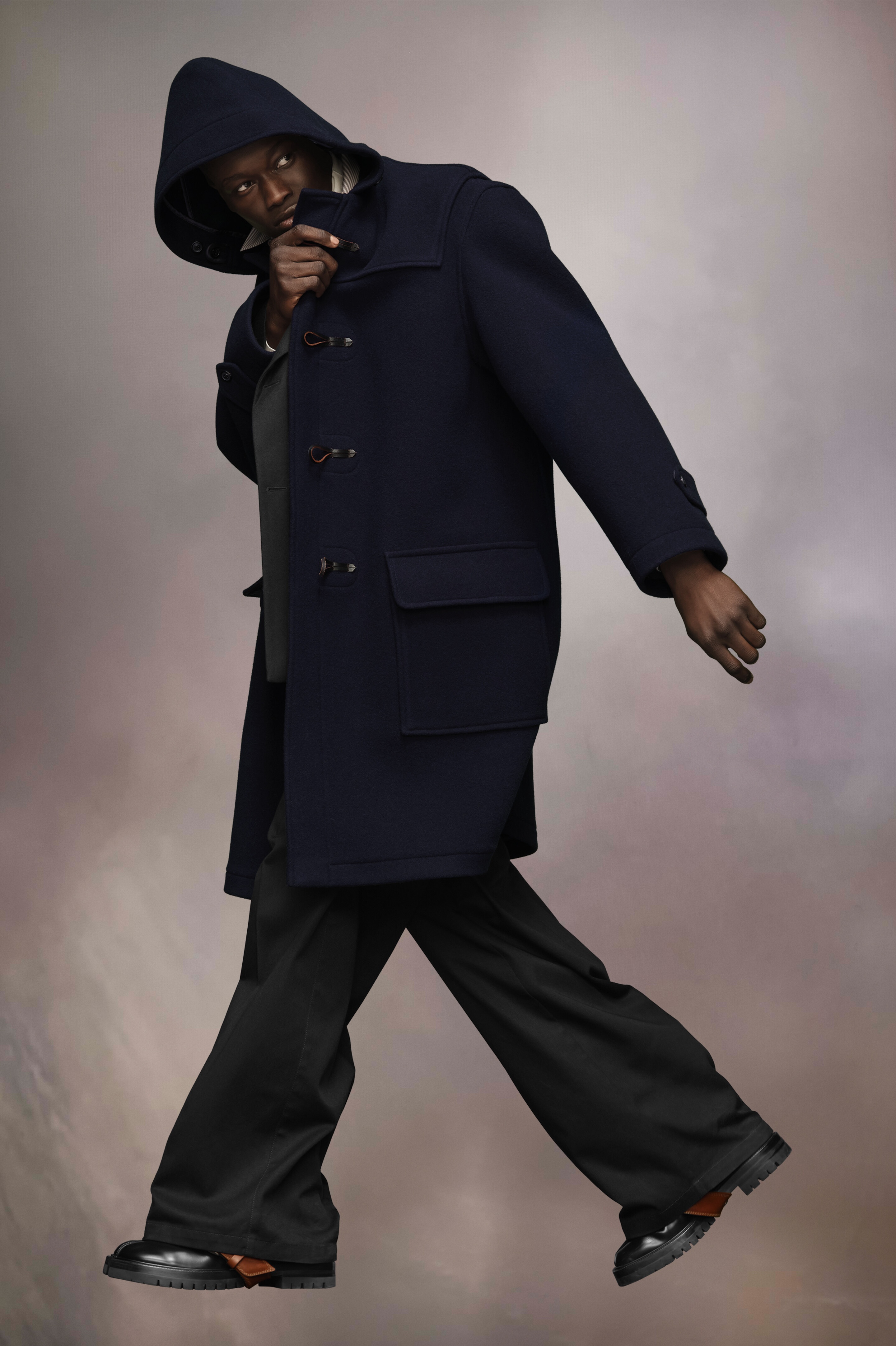 Hooded Wool Coat - 4