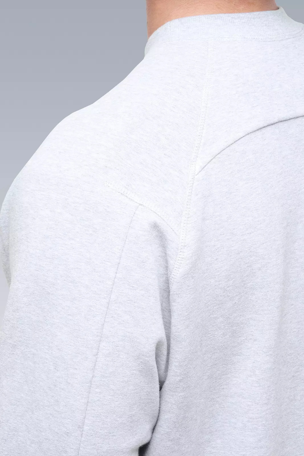 S14-BR Cotton Crewneck Sweatshirt Gray Melange - 11