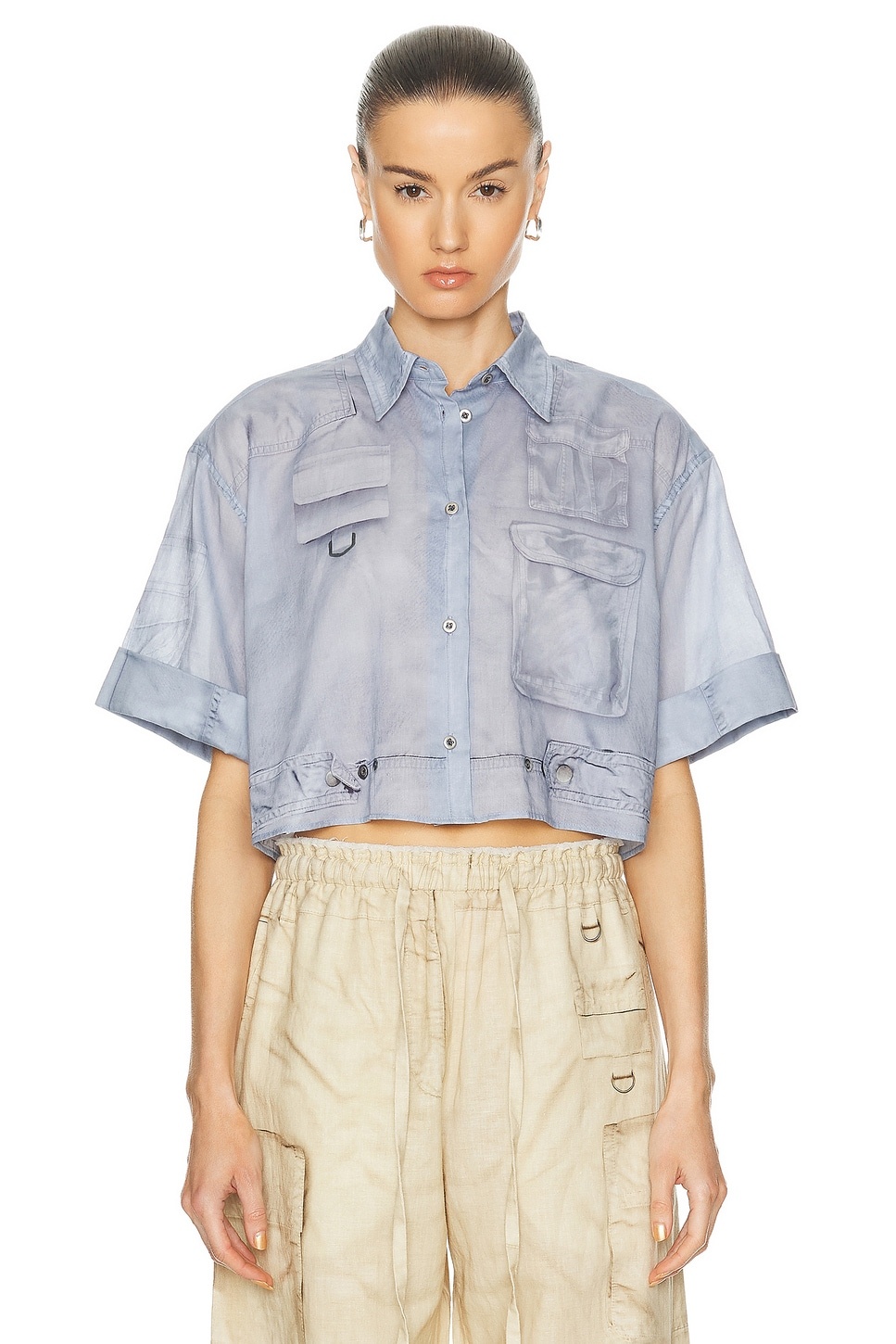 Shona Short Sleeve Cargo Top - 2