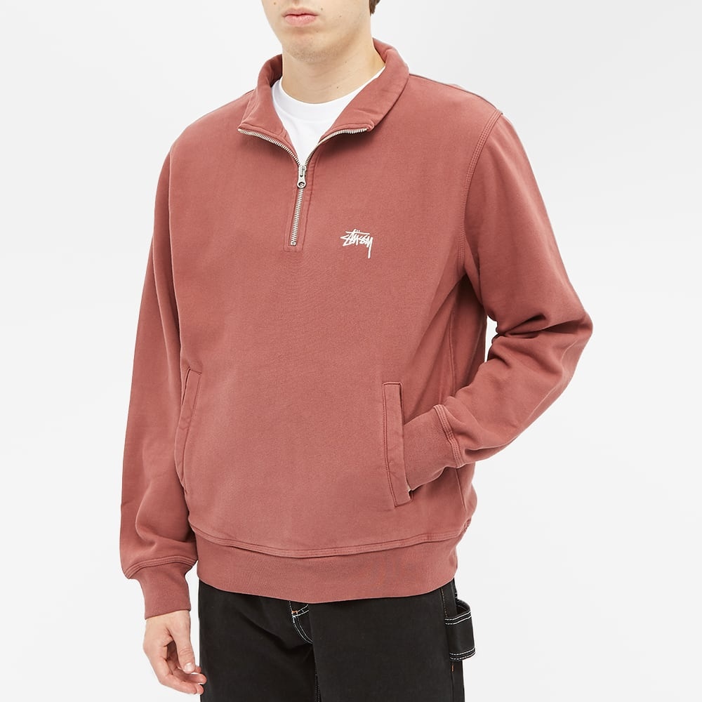 Stussy Logo Half Zip Sweat - 4