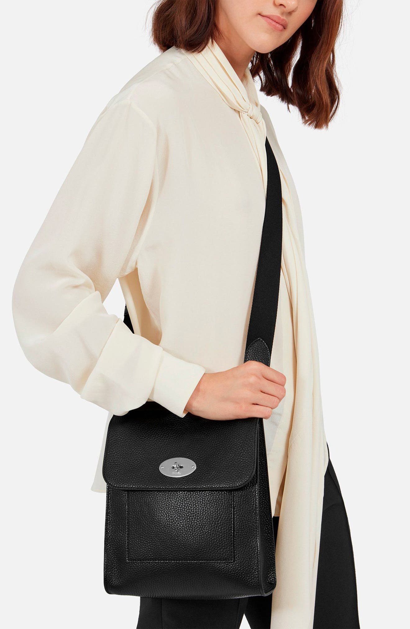 Small Anthony Classic Grain Leather Satchel - 2