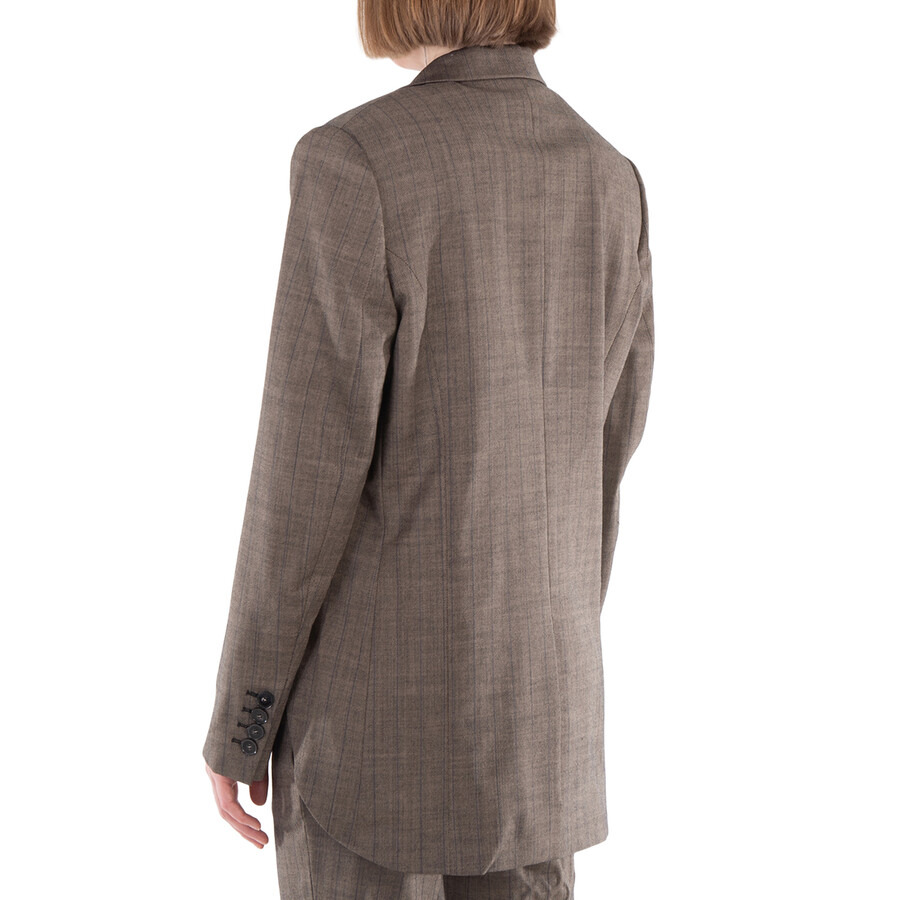 Stella McCartney Cropped Pinstripe Wool Blazer - 3