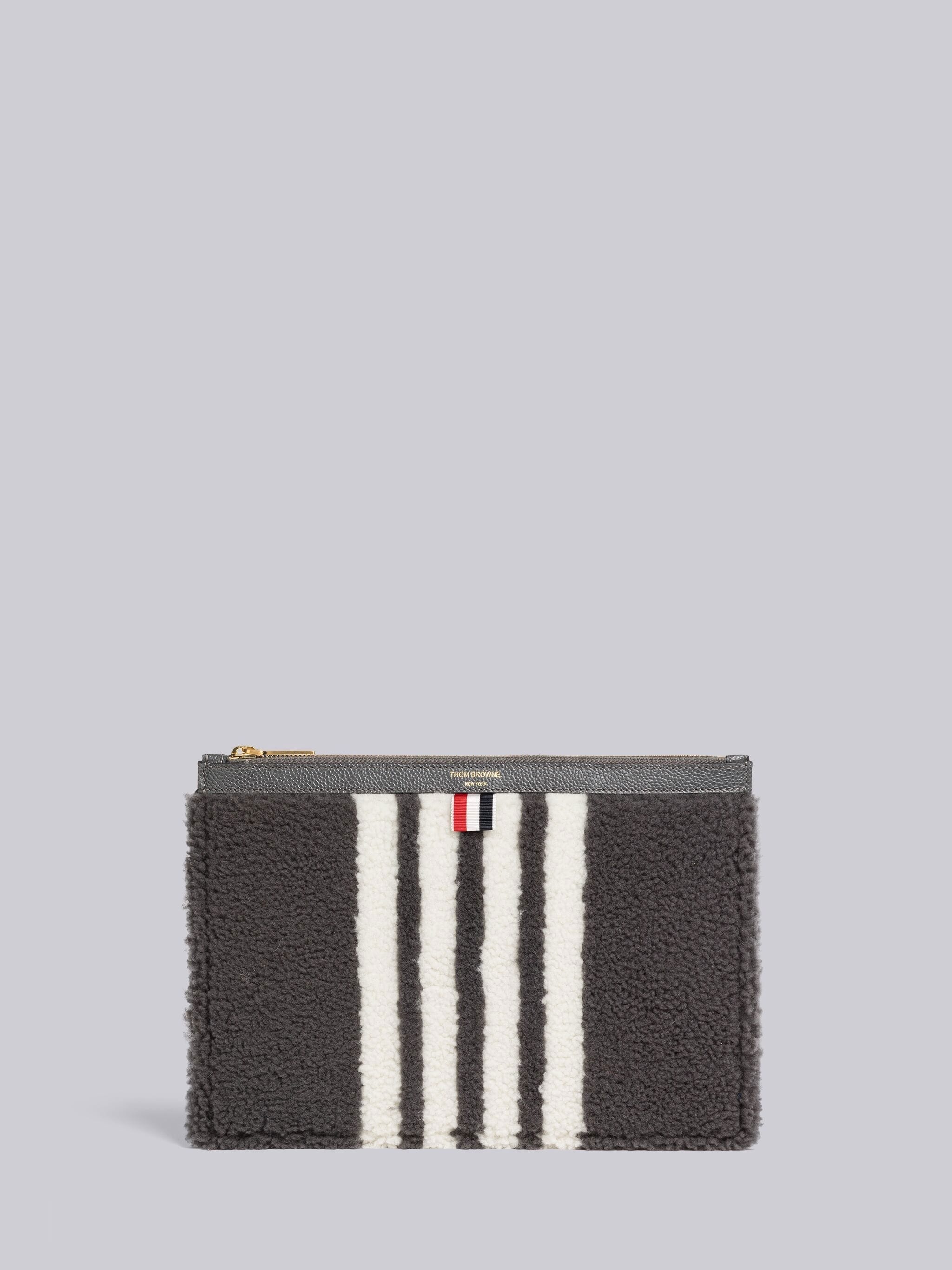 Curly Merino Shearling 4-Bar Small Document Holder - 1