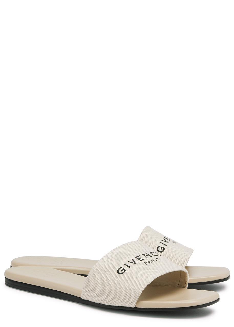 Logo-print canvas sliders - 2