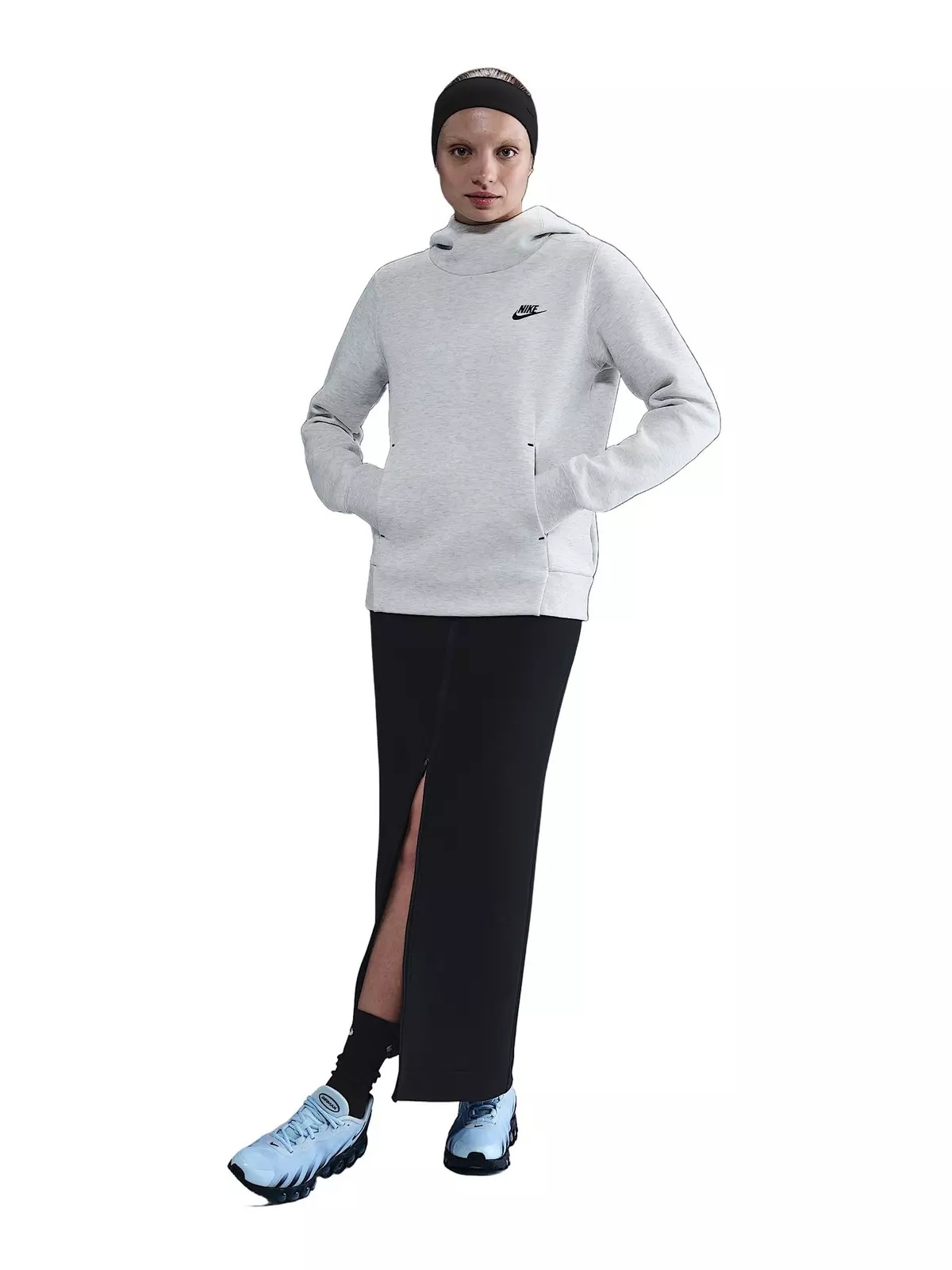 Women's Sportswear Tech Fleece Hoodie -Lt Grey - 4