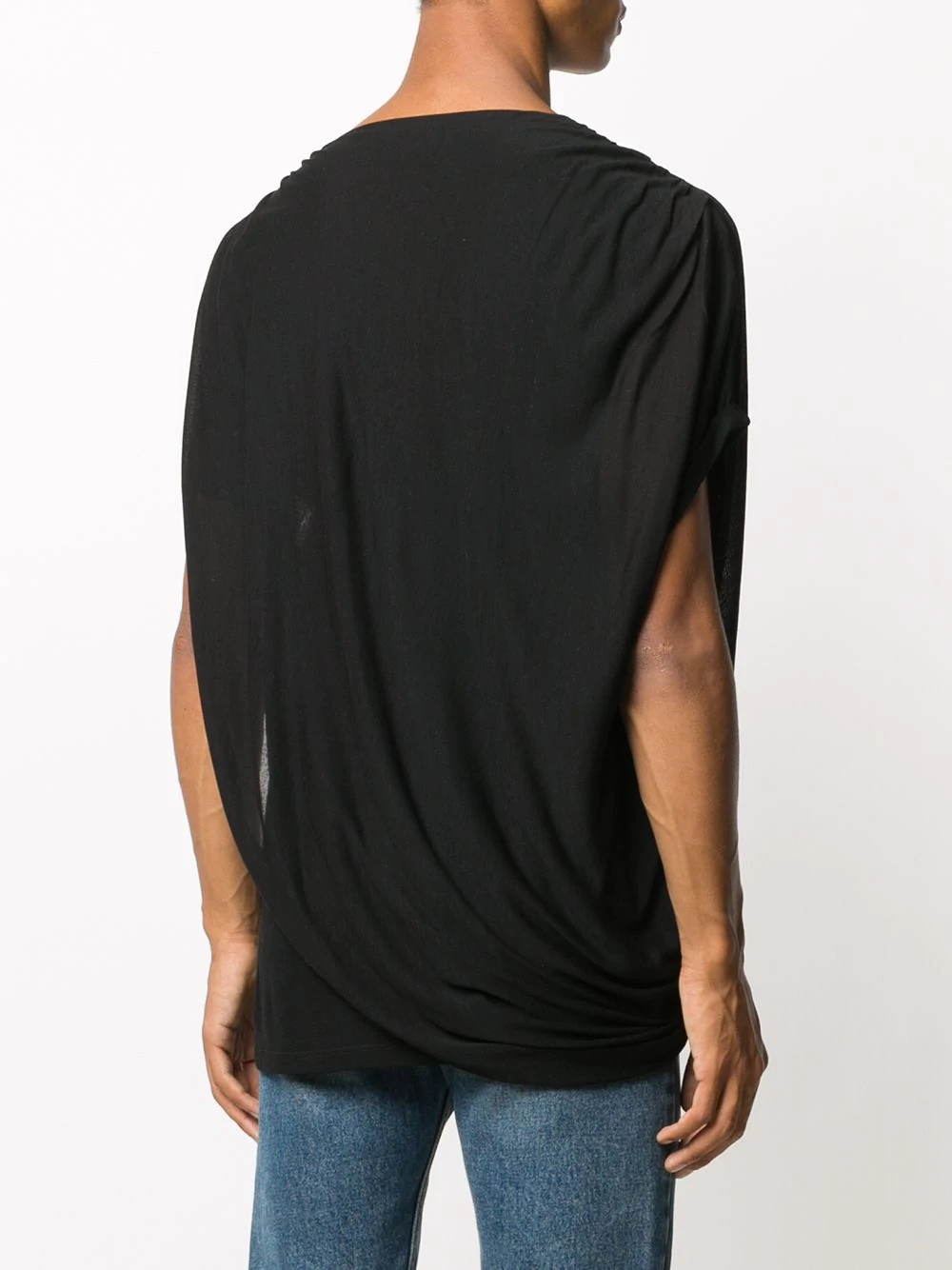 draped t-shirt - 4